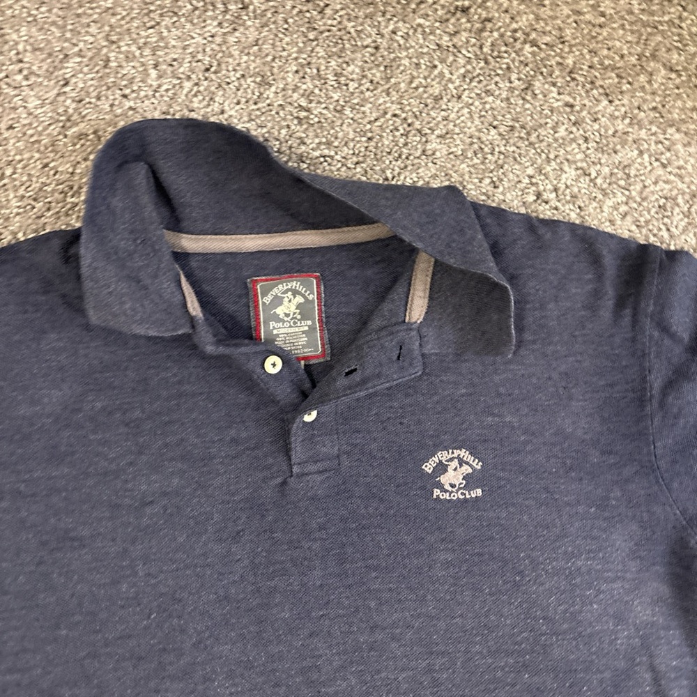 Beverly Hills Polo Club Dark Blue Polo Shirt